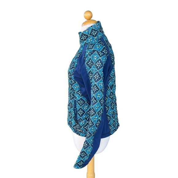 Kerrits Ride Lite Quilted Jacket Full Zip Nordic Blue Small Equestrian Riding - Picture 2 of 13